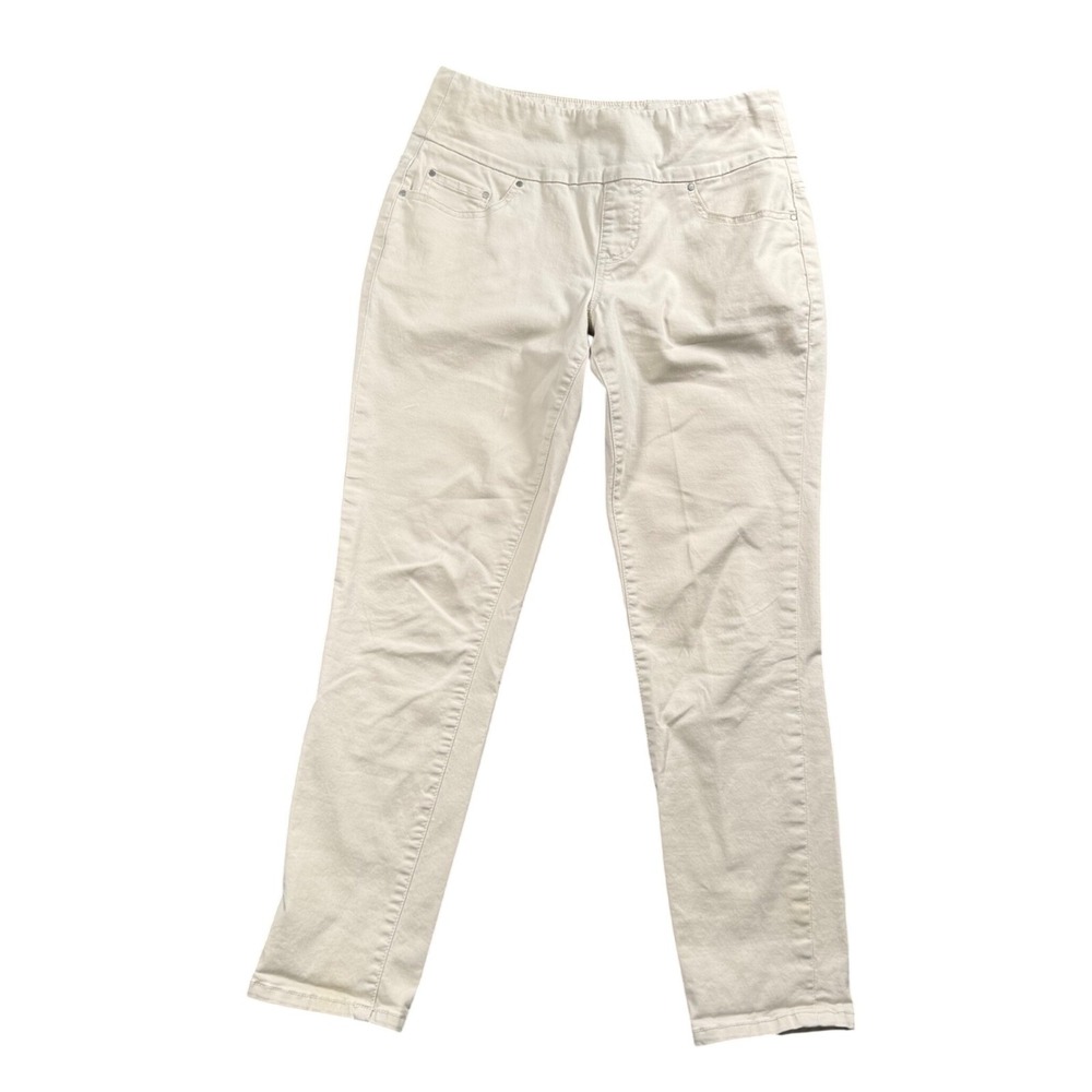 Jag Jeans High Rise Slim Ankle Women Size 4 Stone Beige Pull On Stretch Pants